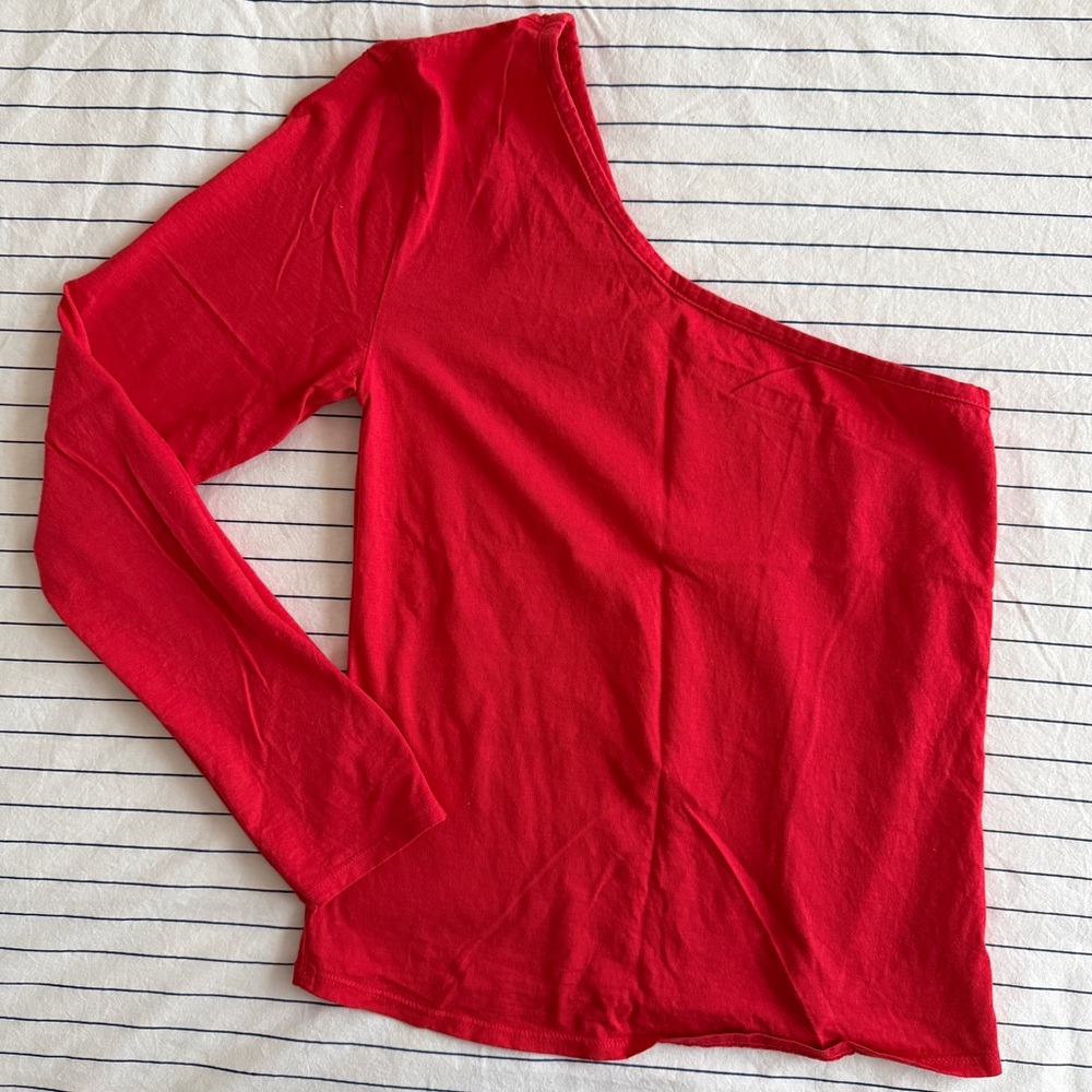 Donni Cotton One-Shoulder Top